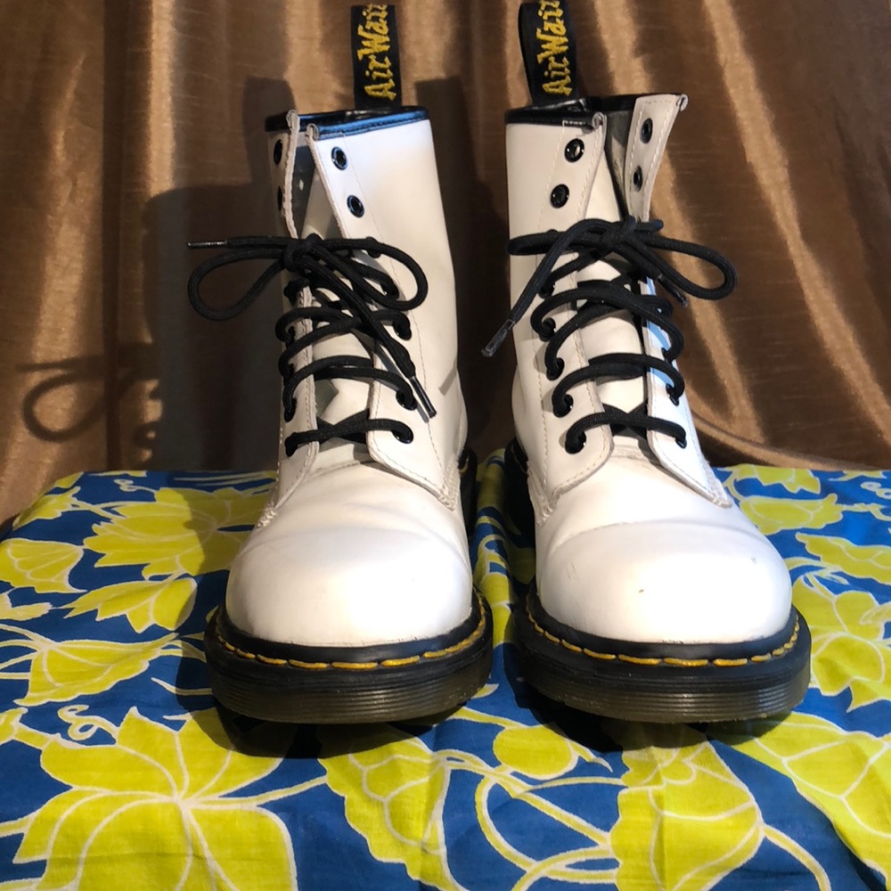 Dr. Marten’s. White boot